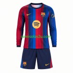 Camisolas de futebol FC Barcelona Criança Equipamento Principal 2026/27 Manga Comprida